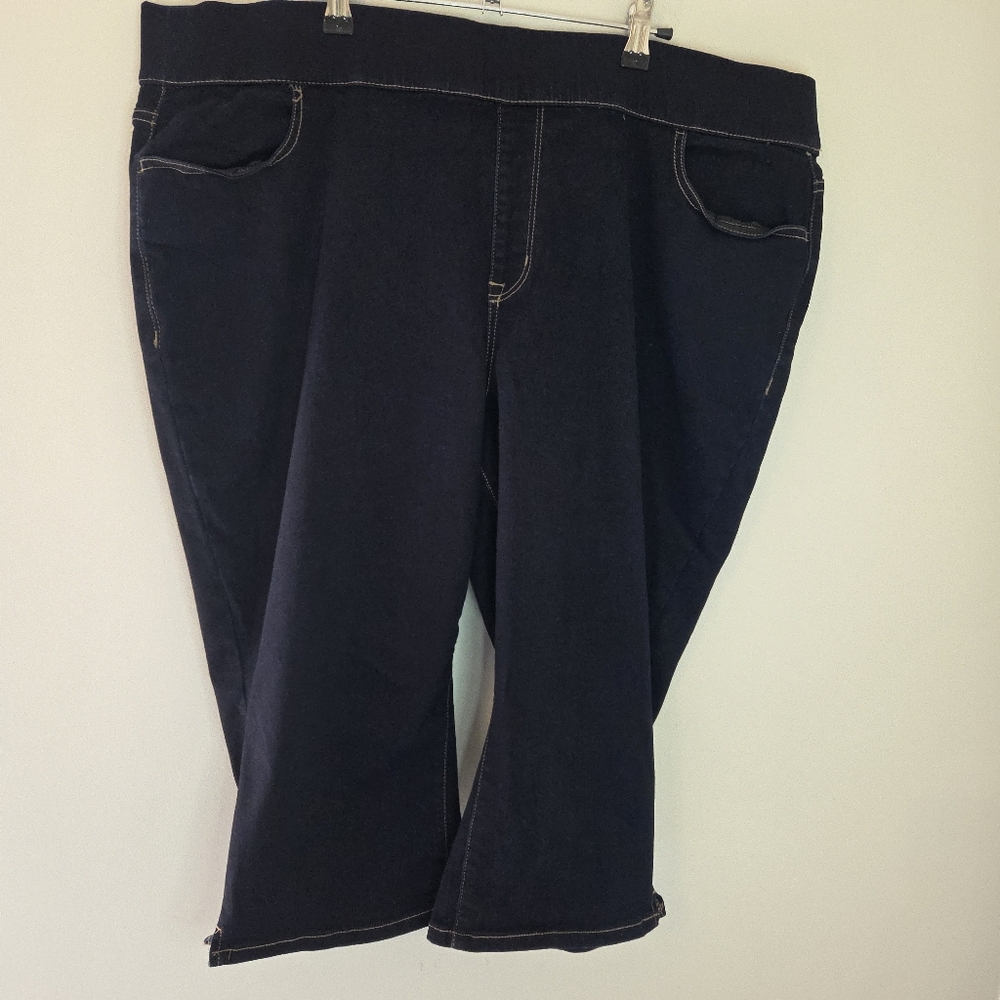 Lane Bryant High Rise Pull-On Jegging Pedal In Dark Wash